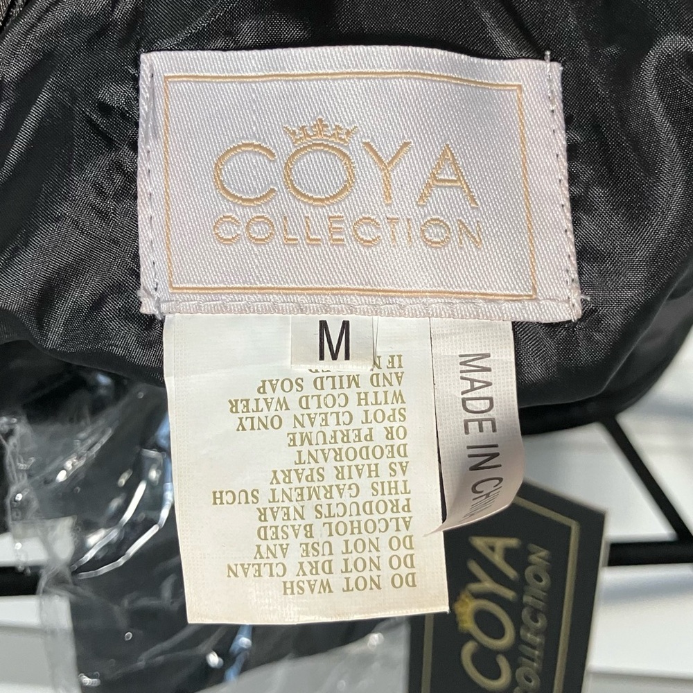 NEW Coya Collection Floral Black Evening Dress Womens Medium 2026-3b7 - Picture 3 of 3
